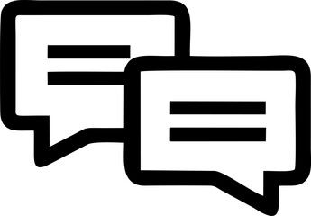 Poster - Bold dialogue box icon conversation