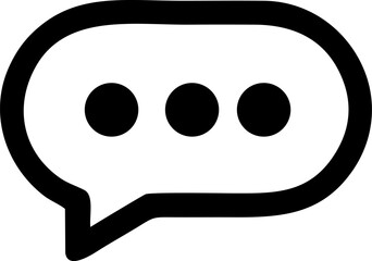 Poster - Pondering chat bubble ellipsis inside