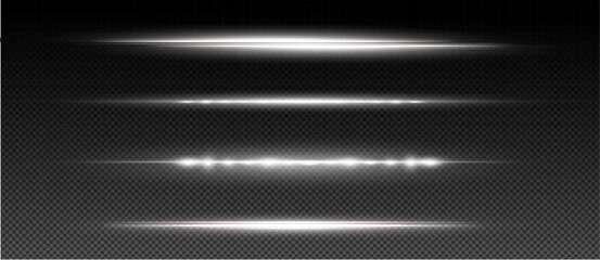 Poster - Elegant, glowing abstract background with sparkles, streaks, and lens flares. A futuristic design with bright lines, energy rays, and a bokeh gradient on transparent backdrop