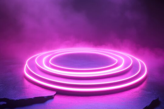 neon swirl loop ripple haze background