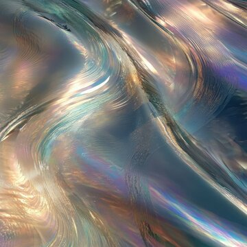 Shimmers haze behind dreamy twisting ripple