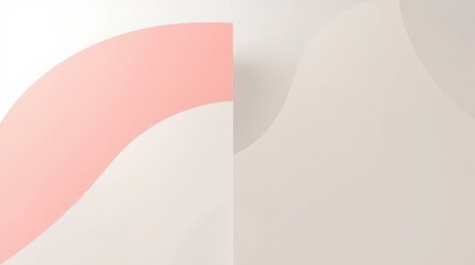 Leinwandbilder - Abstract shapes and pastel colors create a calming composition that invites contemplation and creativity in a minimalist space