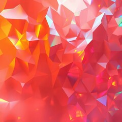 Leinwandbilder - Vibrant abstract colors create an enchanting backdrop with shimmering facets and radiant light reflections at midday