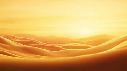 Aufkleber - Smooth sand dunes forming a mesmerizing pattern under the warm glow of the setting sun, creating a tranquil and serene atmosphere in a vast desert landscape