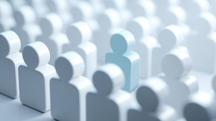 Poster - ai audience grid icon concept focusing on segmentation through logical analysis for enhanced targeti