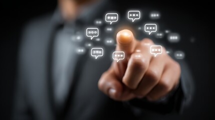 Poster - Engaging ai clarity protocol icon concept for communication refinement to foster effective team interactions