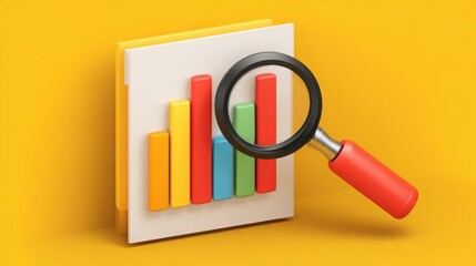 Poster - Innovative ai insight scanner icon representing synthetic market understanding and analysis for future trends