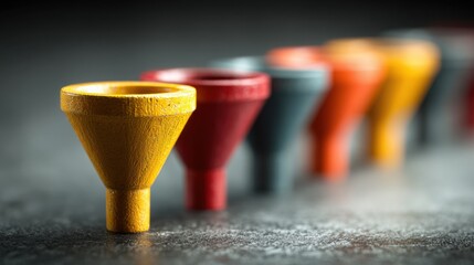 Aufkleber - Comprehensive automated client loop icon depicting behavior-driven funnel for enhanced customer engagement