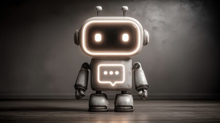 Poster - Ai-crafted message flow illustrated with automated persuasion icons representing modern communication strategies