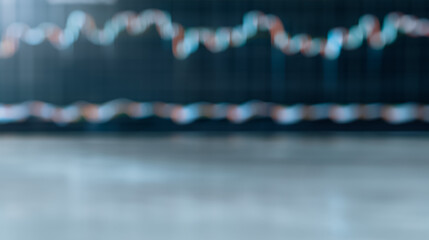 Poster - Financial graph: The financial chart of fluctuating market trends. Displaying of the market's direction and conveying its constant change and economic dynamics.