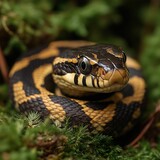 Adder Snake in Wild Grassland