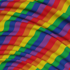 Naklejka na meble Abstract wavy rainbow colors. LGBTQ background