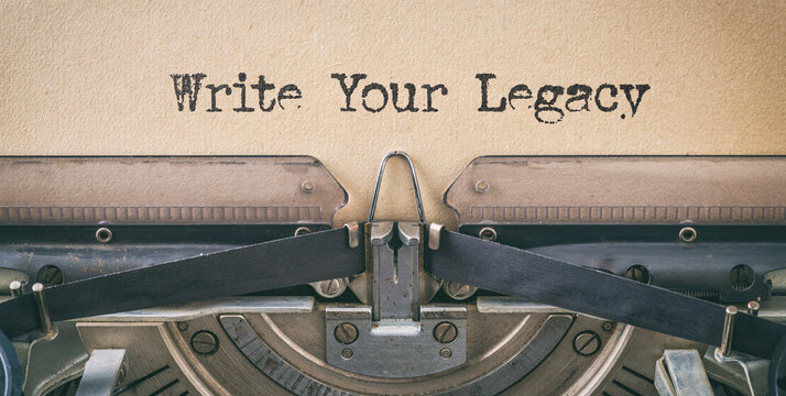 Vintage typewriter - Write your legacy
