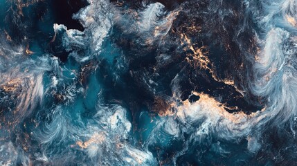 Wall Mural - a high-definition satellite image of earth from space, featuring visible ecosystems like deserts, ju