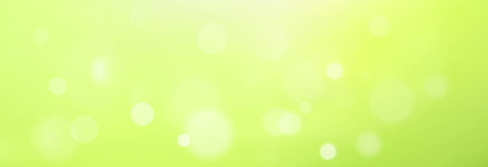 Aufkleber - Bokeh Background on Green Summer Backdrop with Soft Blur and Light Effect. Fresh Natural Abstract Overlay with Glowing Circles and Sunlight Particles for Seasonal or Eco Design Projects