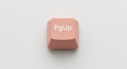 Aufkleber - A Single, Pastel Pink PgUp Keycap: AI-