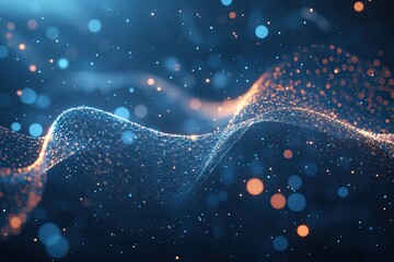 Poster - Dynamic particles flowing in dark space