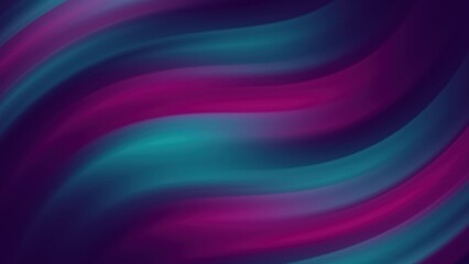 Poster - Abstract dynamic flow of teal and magenta colors blending creating a mesmerizing artistic wavy background perfect for modern designs and digital compositions.