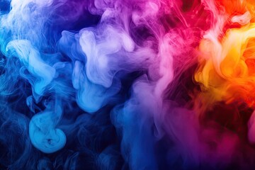 Poster - Vibrant Colorful Smoke Abstract