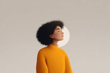 Aufkleber - minimalistic illustration showcasing concept of inspiration with varied styles ensuring ample copy s