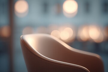 Aufkleber - close-up minimalist image capturing essence of beauty salon environment with abundant copy space