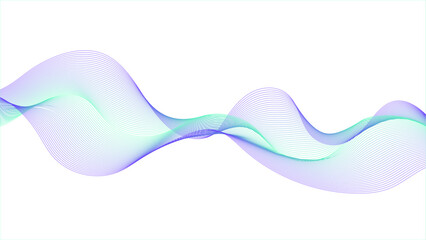 Wall Mural - abstract wavy design with soft blue gradients.dynamic blue wave illustration with gentle curves.