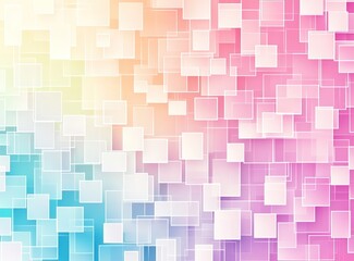 Fototapete - Abstract colorful squares