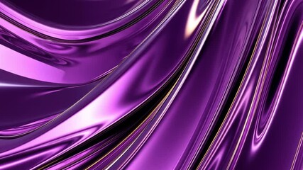 Fototapete - Vibrant purple texture with flowing metallic reflections and smooth curves