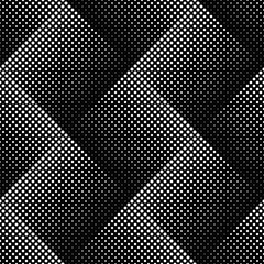 Poster - Monochrome seamless abstract dot pattern background design