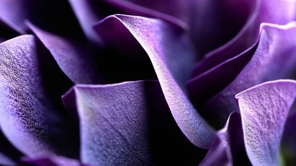 Poster - Elegant purple textures showcasing the intricate details of a plant's petals in stunning clarity