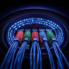 Poster - A vibrant multi-colored light display creating a colorful ambience for artistic and decorative purposes