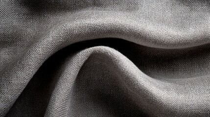 Poster - Soft grey fabric displaying a subtle texture perfect for fashion and interior design applications