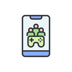 Poster - Mobile Gaming Community, Online Multiplayer on Smartphone application display