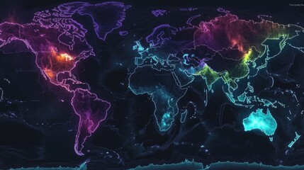 Poster - Multi-region infrastructure map showing latency and load balancing across continents
