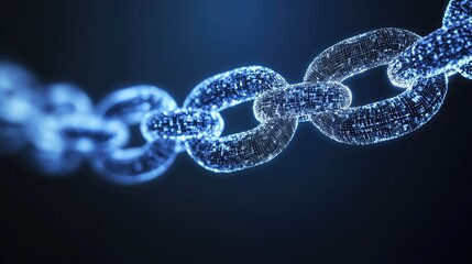 Poster - Virtualized data network with blockchain nodes representing secure digital business solutions