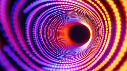 Poster - abstract neon tunnel
