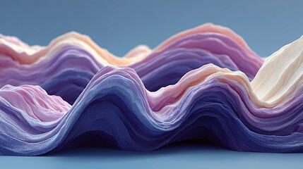 Poster - Abstract blue and purple liquid wavy shapes. Glowing retro waves. Modern digital design. AI generated wallpaper for science, tech and cyberspace topics. Futuristic background