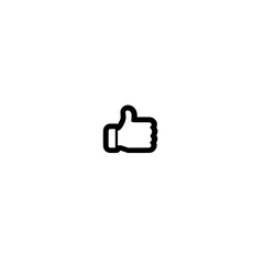 Poster - Social media like icon with thumbs up symbol for feedback