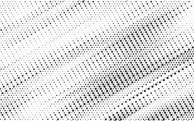 Aufkleber - Grunge halftone gradient texture. Faded grit noise background. Sandy gritty wallpaper. Retro pixelated backdrop. Black and white anime or manga comic overlay. Vector graphic design textured halftone