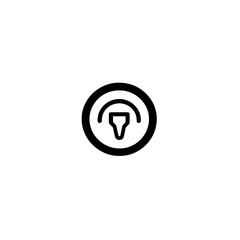 Poster - Icon of a turn off symbol showing shutdown power switch