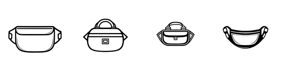 Poster - Vector illustration of different handbag styles showcasing versatility and design for fashion-oriented consumers in modern settings