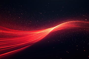 Poster - Dynamic red light trails in a dark space