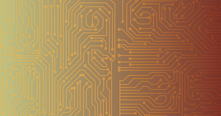 Technology background with hi-tech digital data connection system and computer electronic design. 