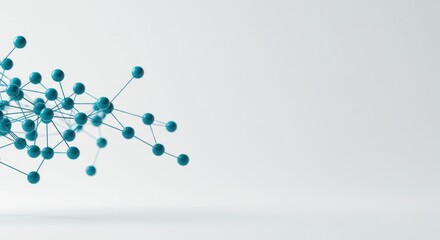 Poster - Abstract network structure with blue nodes and lines on a light background.