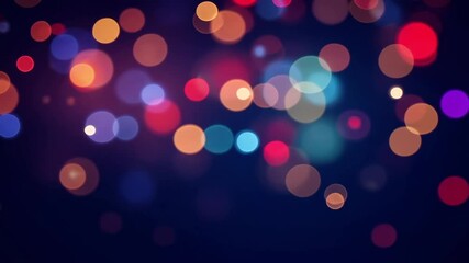 Poster - Colorful Light Bokeh Background for Celebrations, Events, and Artistic Designs