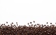 © Laily - Roasted Coffee Beans Border White Background