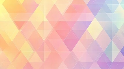 Abstract geometric pattern of soft pastel triangles