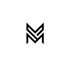 Poster - Minimalist Lettermark Design: A sleek and modern lettermark, featuring the intertwined initials 