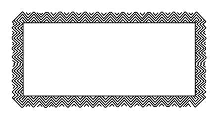 Poster - Ornate Frame: An intricate, geometric patterned frame with a rectangular shape, exuding elegance and sophistication, perfect for artistic displays and design projects.