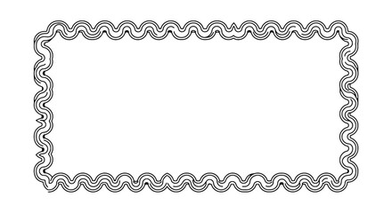 Fototapete - Decorative Border Elegance: An intricate, ornamental border showcases a blend of symmetry and artistic charm, ideal for adding a touch of sophistication.